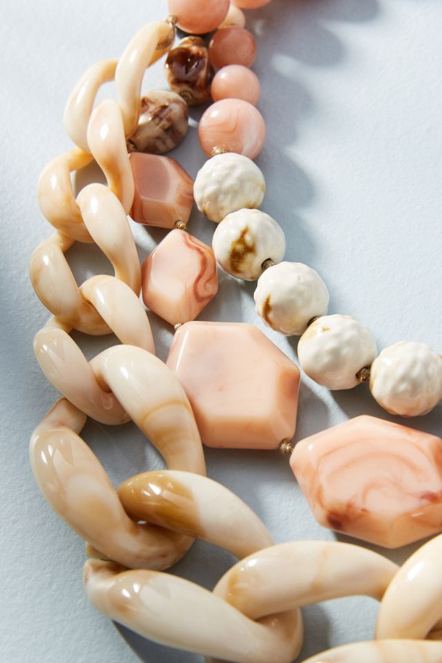 Afterglow Layered Resin Necklace #1