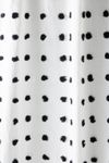 Tufted Polka-Dot Shower Curtain