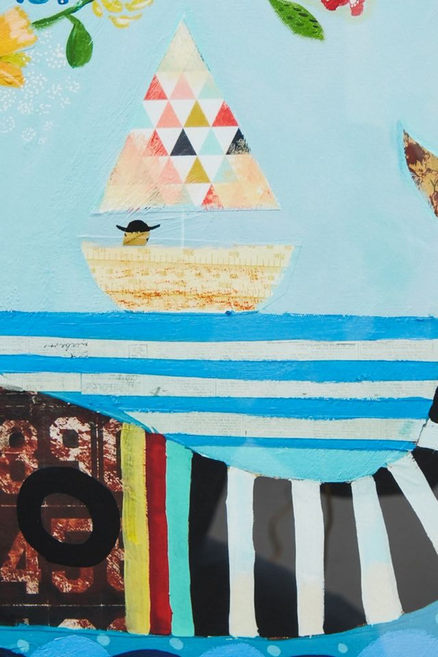 Summer Whale Wall Art #2