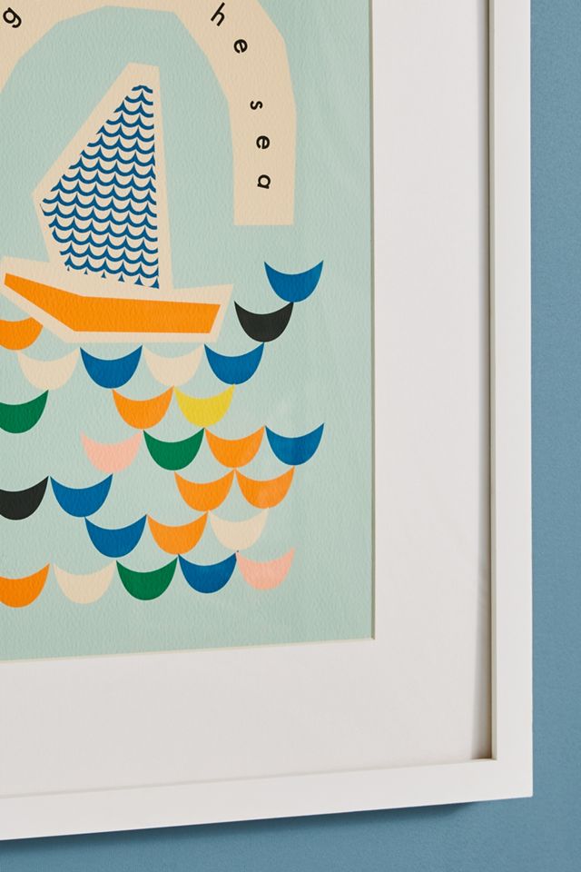 Let's Go to the Sea Wall Art #2