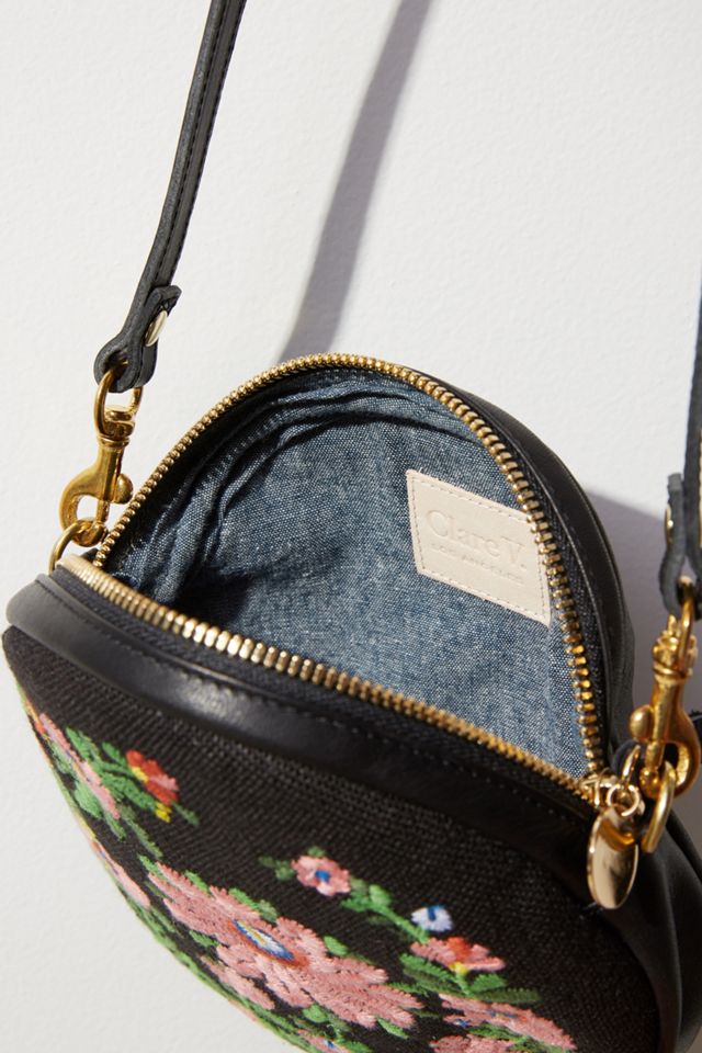 Clare V. Embroidered Circle Crossbody Bag #2