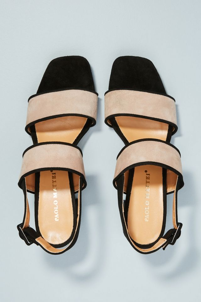Paolo Mattei Colorblocked Heeled Sandals #1