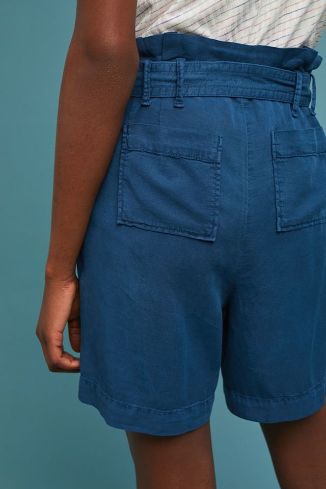 Paperbag-Waisted Bermuda Shorts #1