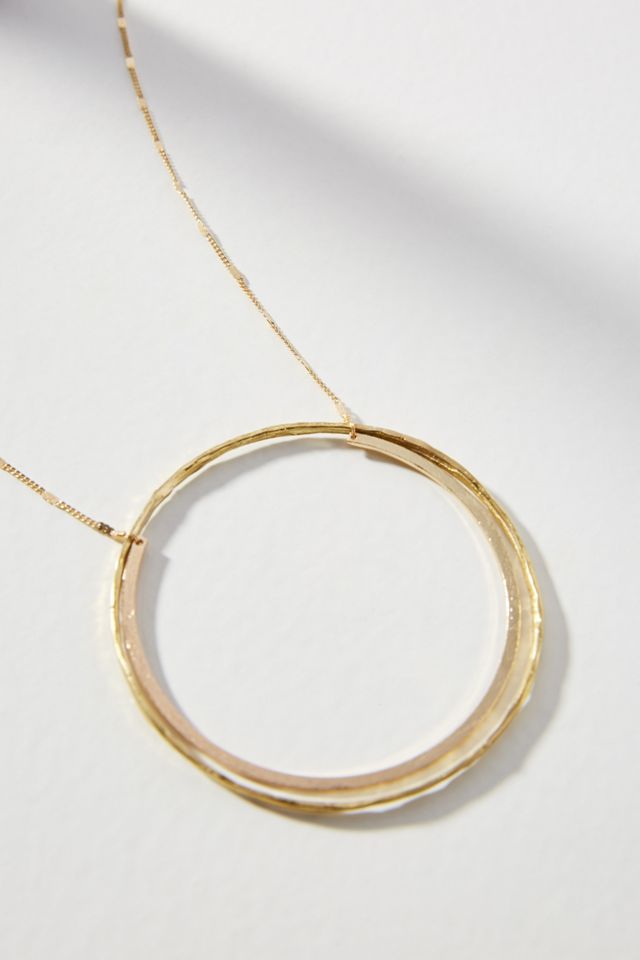 Idina Circle Pendant Necklace #1