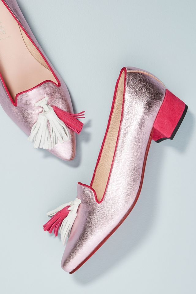 Bisue Ballerinas Metallic Tasseled Loafers #1