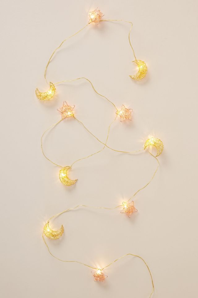Moon + Star String Lights #1