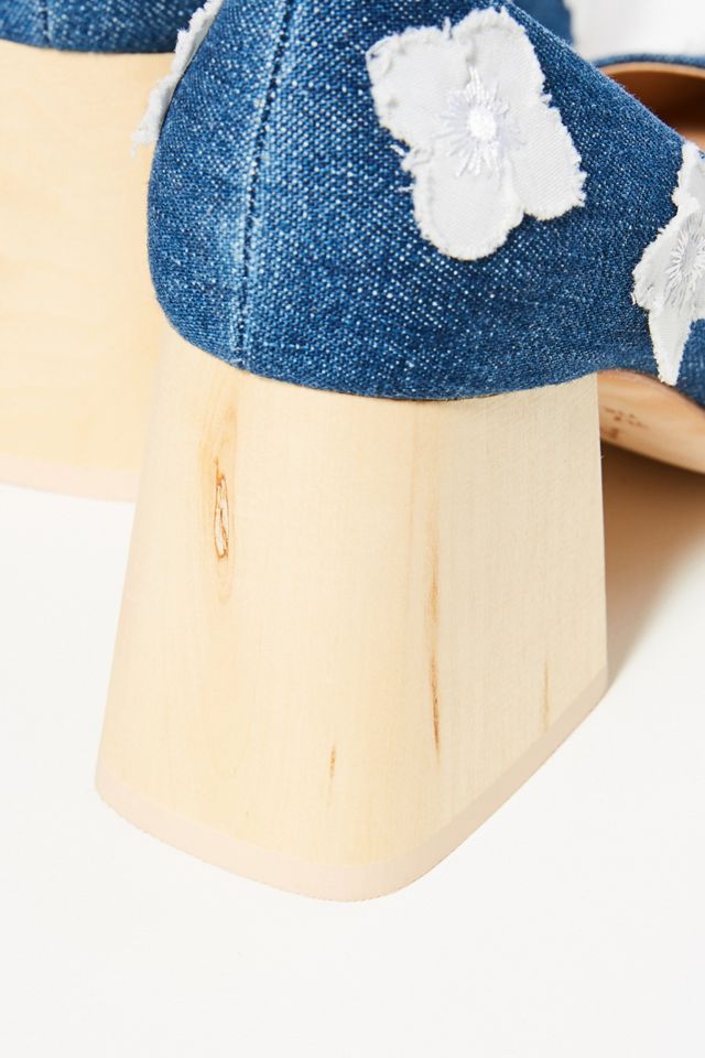 Anthropologie Coming Up Roses Block Heels #3