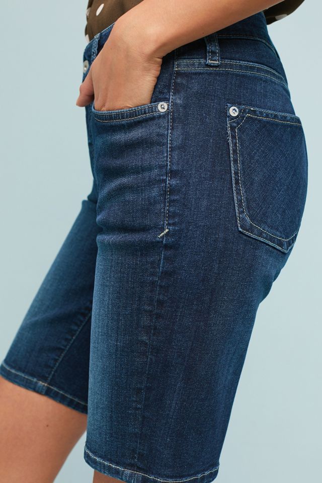 Pilcro High-Rise Slim Bermuda Shorts #1