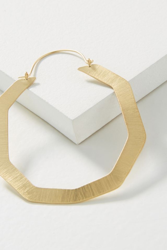 Hexagon Hoop Earrings #1