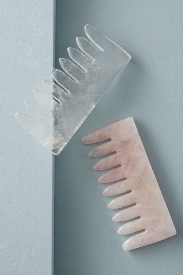 CrownWorks Rose Quartz Crystal Comb #1