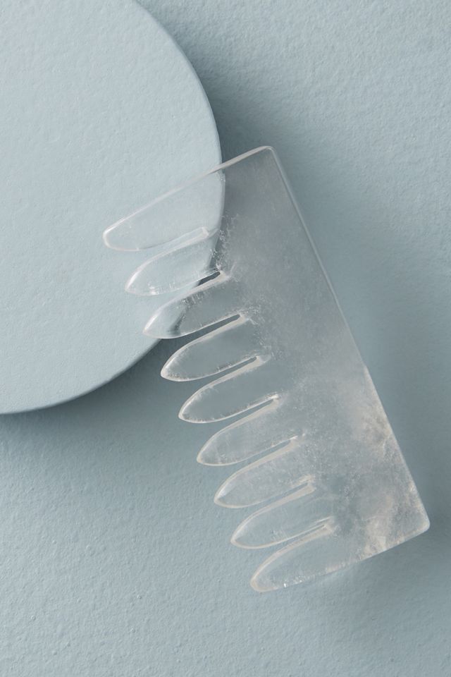 CrownWorks Clear Quartz Crystal Comb