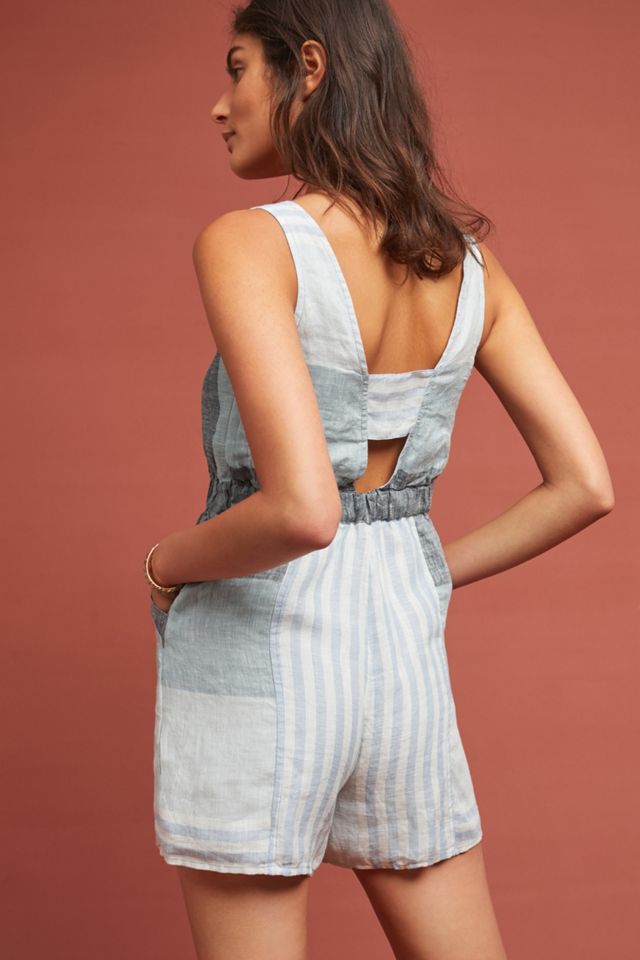 Wesley Striped Romper #1