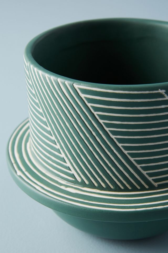 Handpainted Stoneware Vase #1