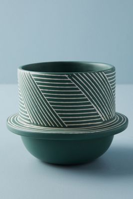 Handpainted Stoneware Vase