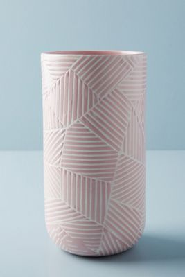 Handpainted Stoneware Vase