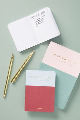 Ledger Colorblock Journals, Set of 3