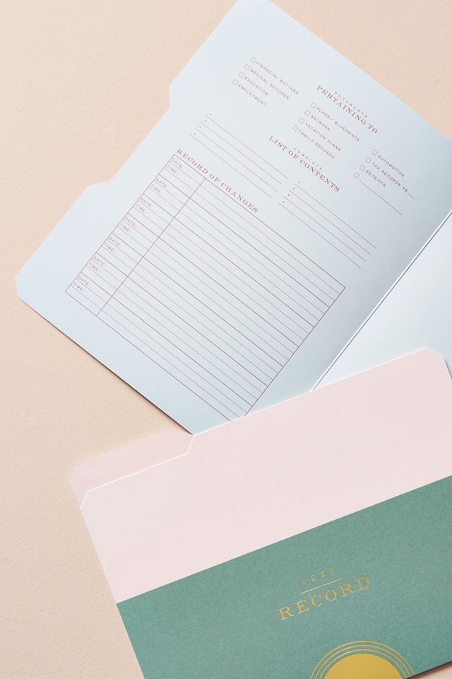 Ledger File Folders, Set of 6 #1