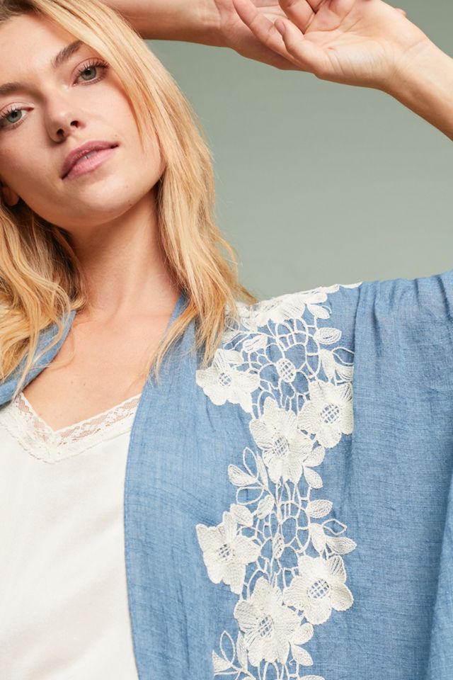 Azurine Floral Kimono #2