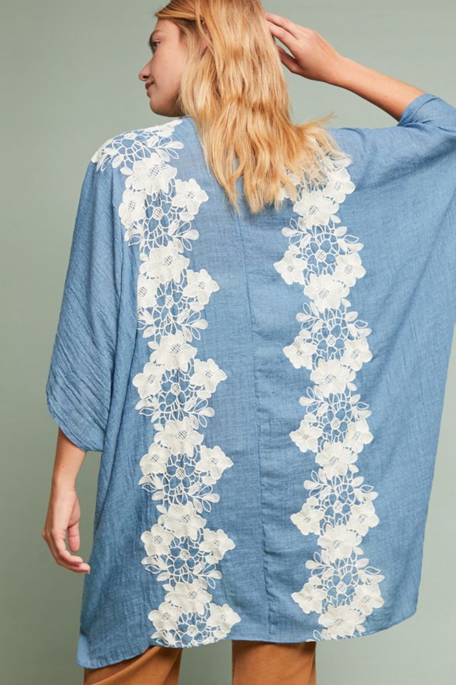 Azurine Floral Kimono #3