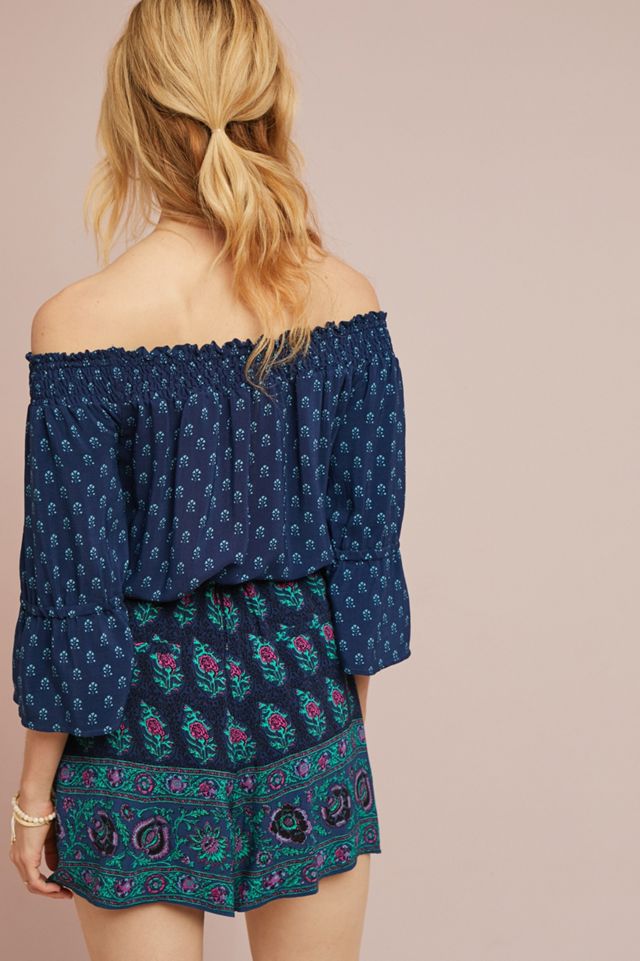 Kaleo Off-The-Shoulder Romper #1