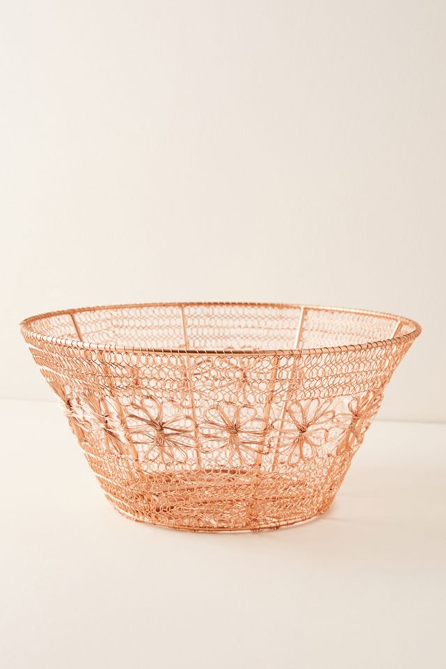 Copper Floral Basket #2