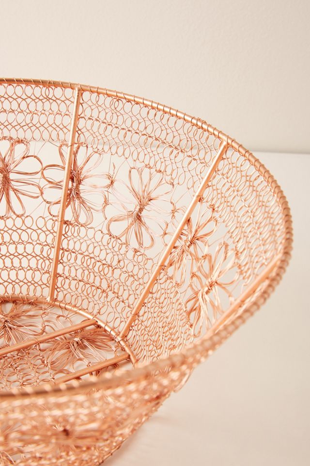 Copper Floral Basket #3