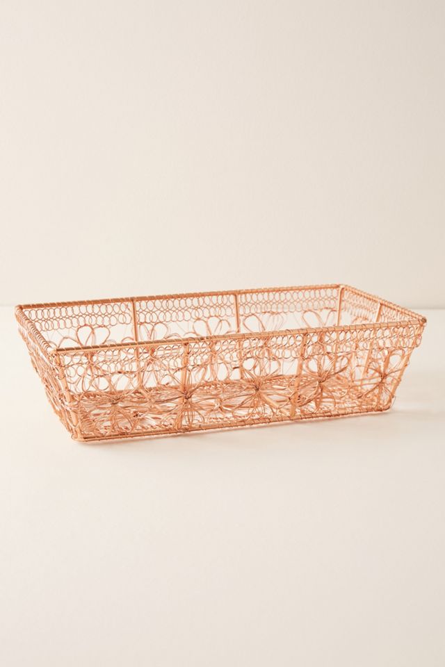 Copper Floral Basket #4