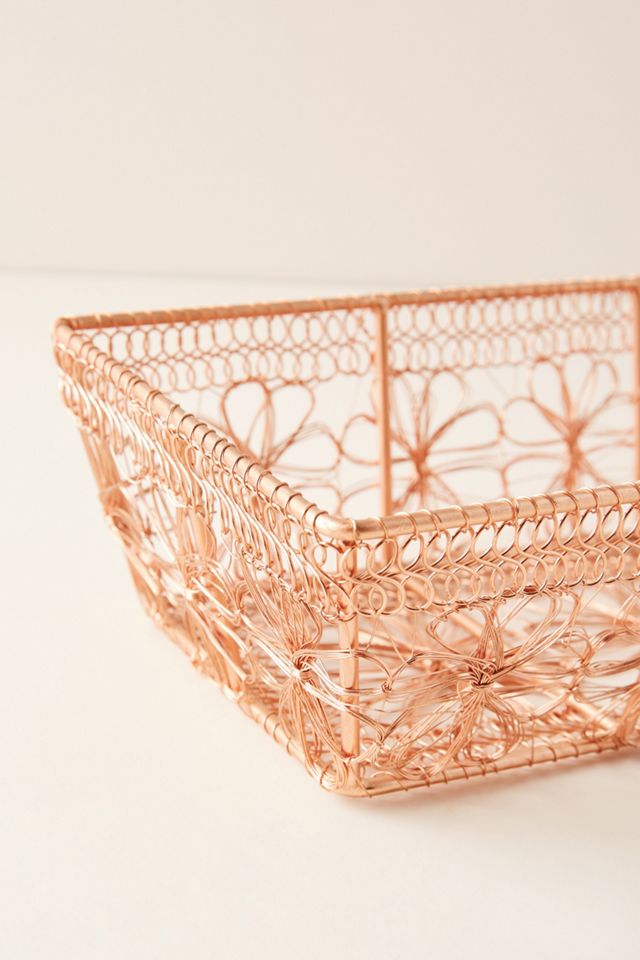 Copper Floral Basket #5
