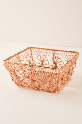 Copper Floral Basket