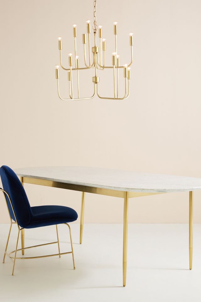 Anthropologie marble store dining table