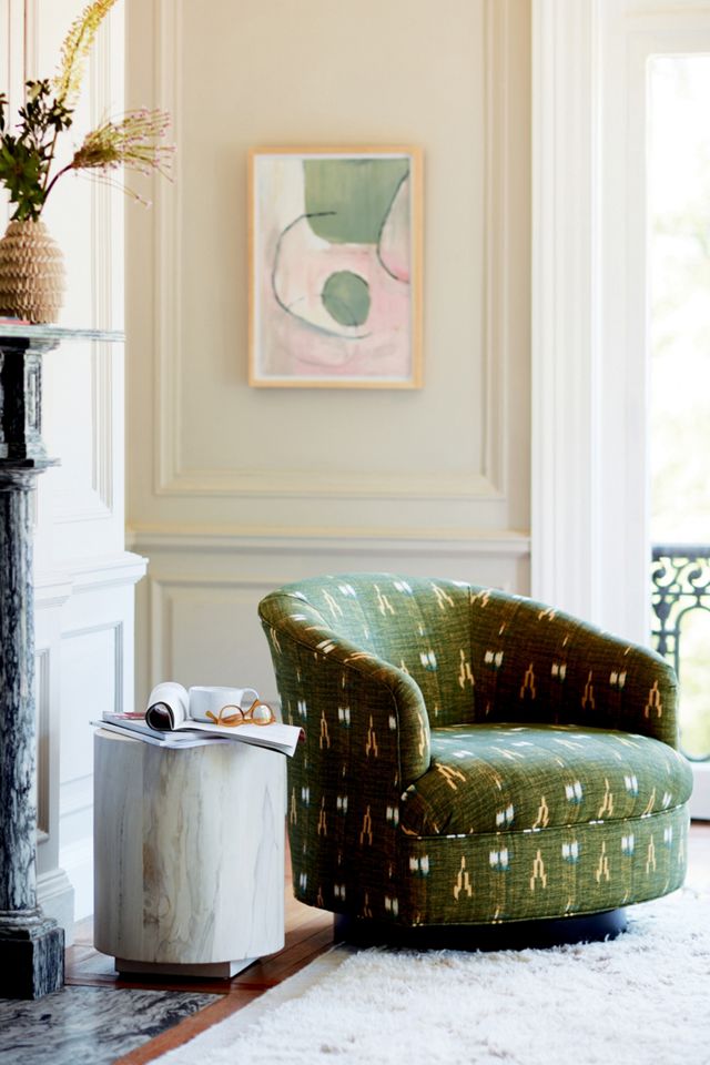 Swirled Drum Side Table #4
