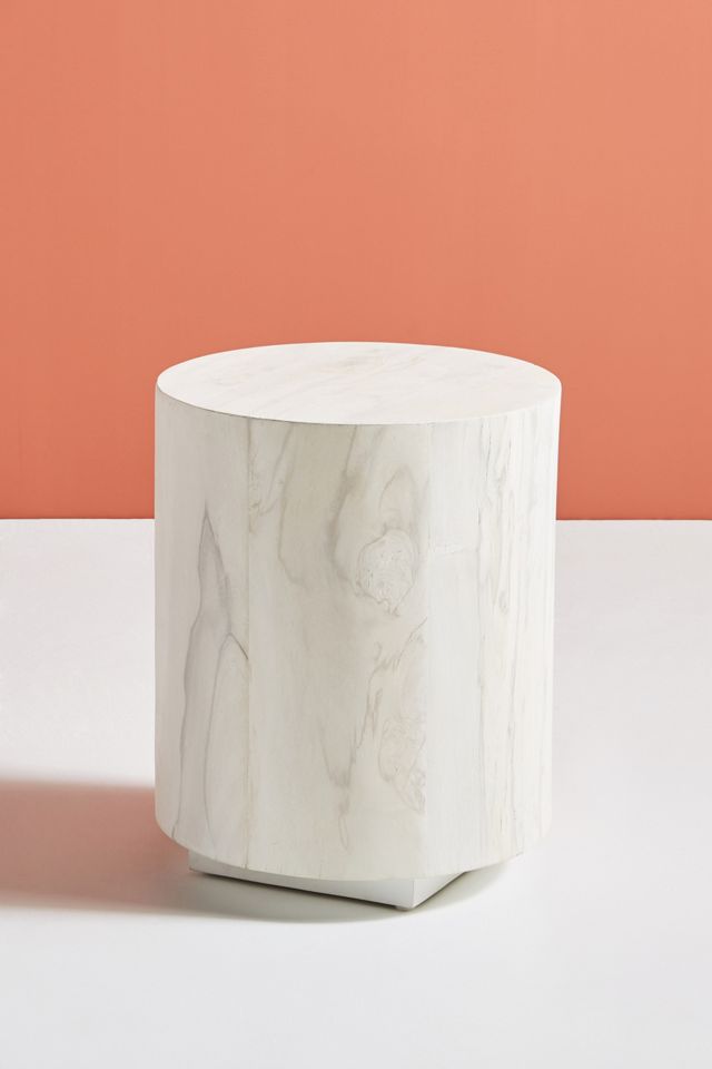 Swirled Drum Side Table #1
