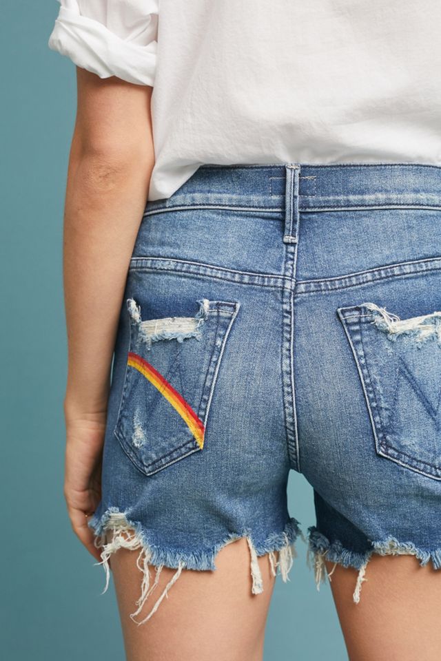 MOTHER The Rascal High-Rise Denim Shorts #2