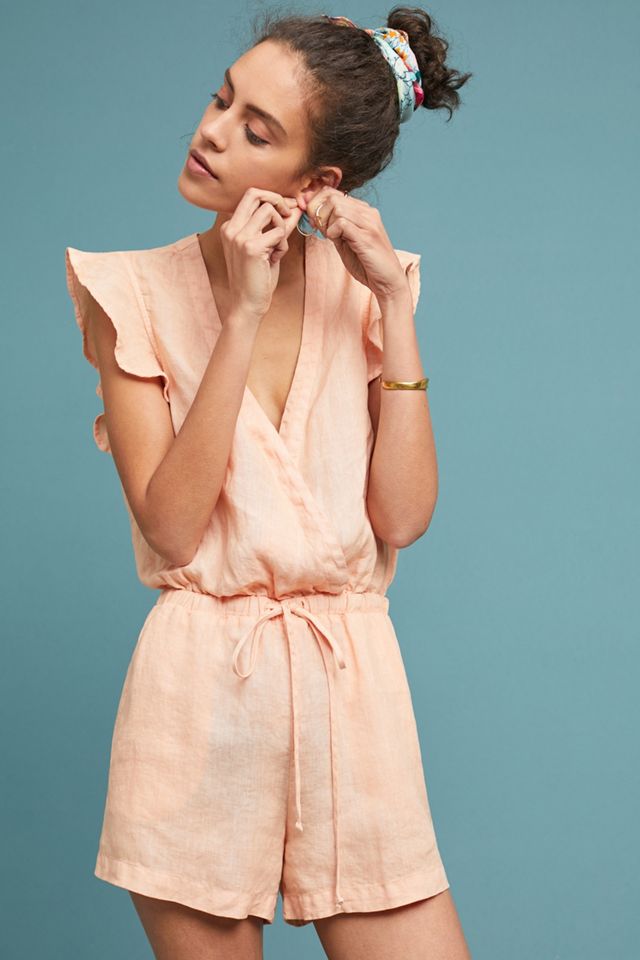 Cloth & Stone Linen Romper #2