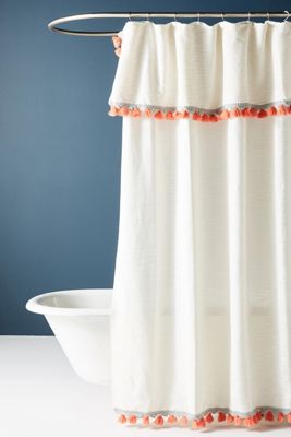 Tasseled Arden Shower Curtain