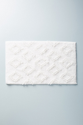Tufted Diamond Bath Math | Anthropologie
