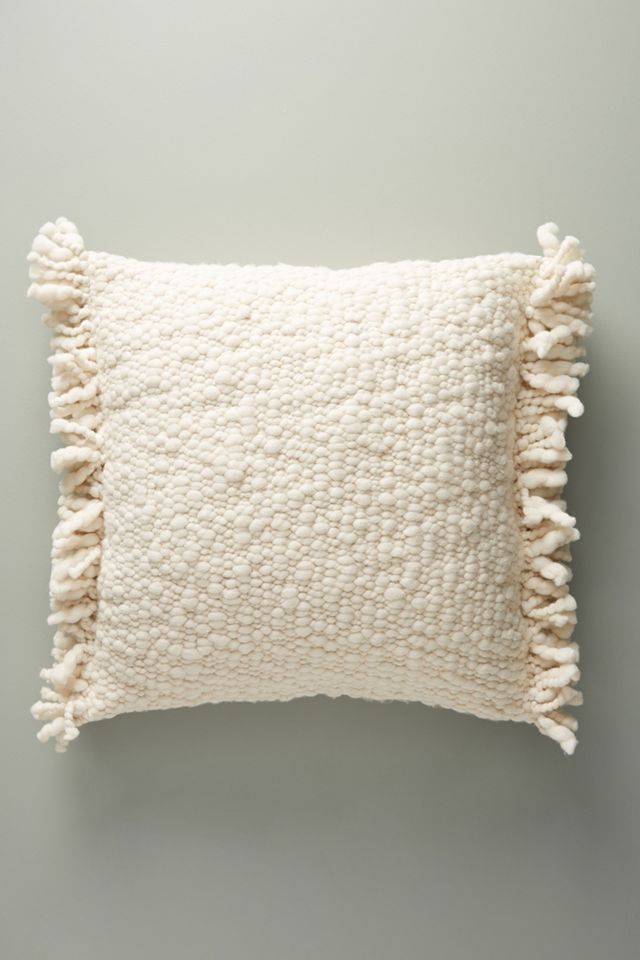 Fringed Knit Pillow #1
