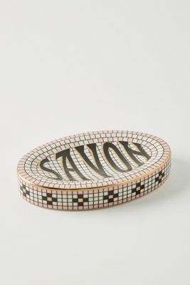 The Bistro Tile Stoneware Bath Collection