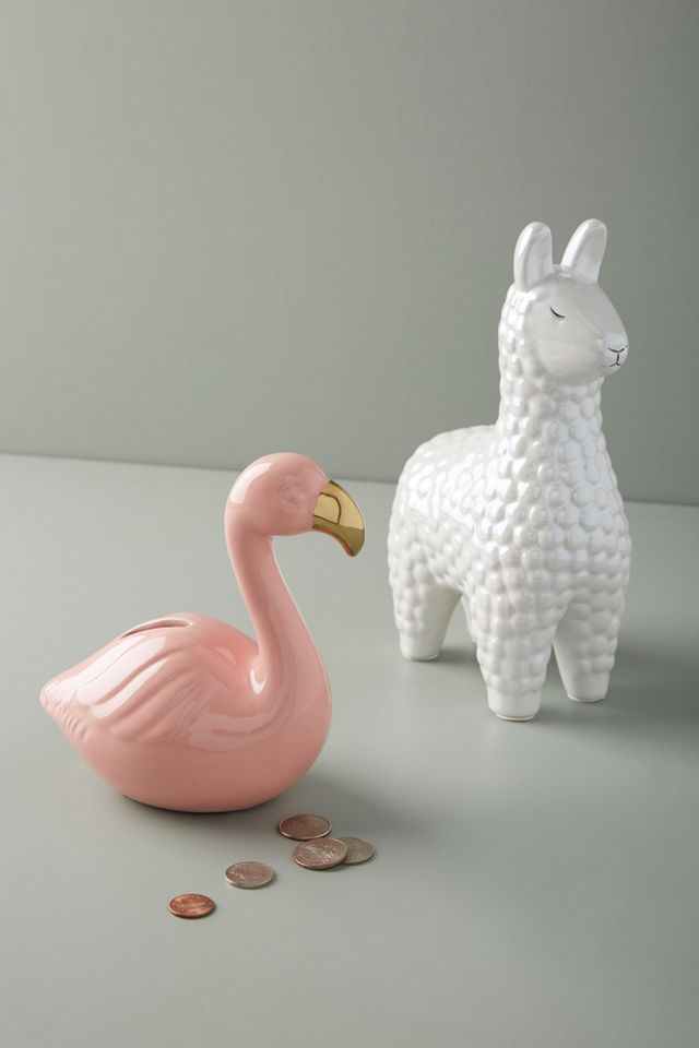 Ceramic Llama Coin Bank #2