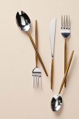 Gold-Dipped Flatware