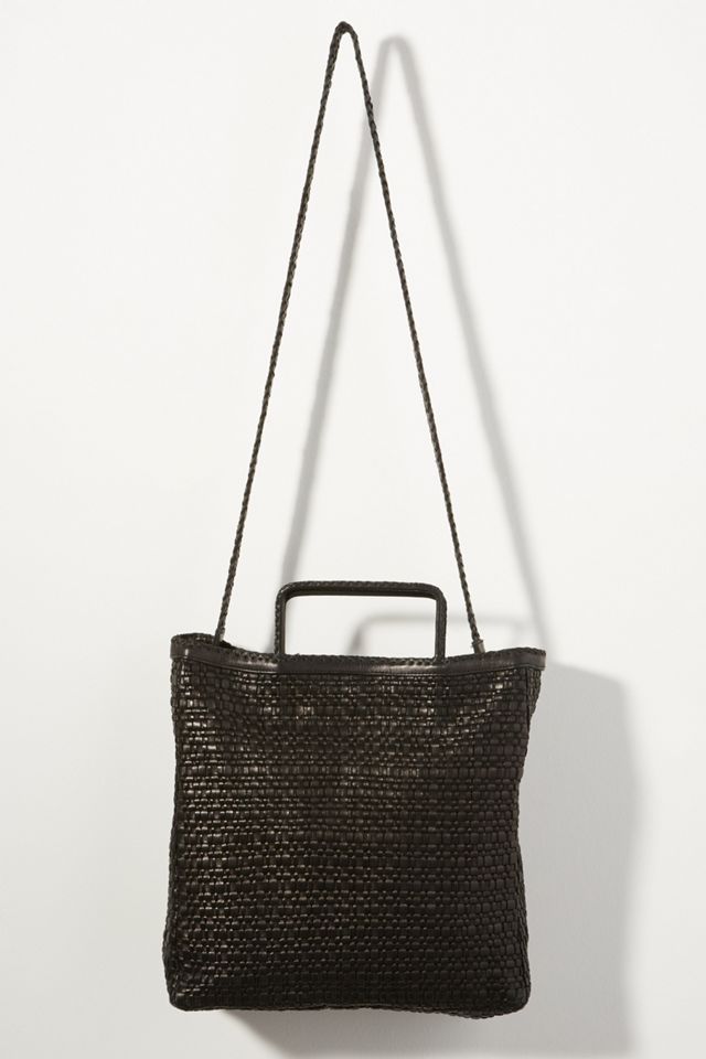 En Shalla Woven Leather Tote Bag #1