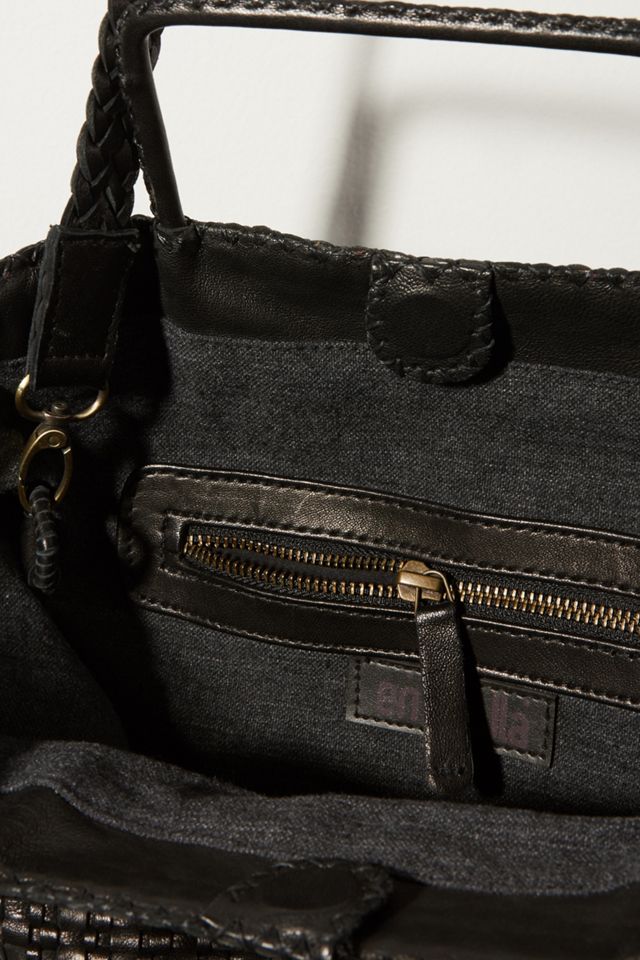 En Shalla Woven Leather Tote Bag #2