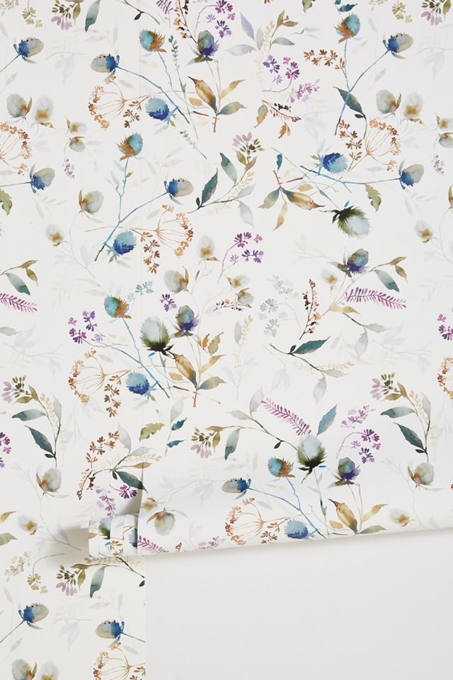 Anthropologie Cillian Floral Wallpaper