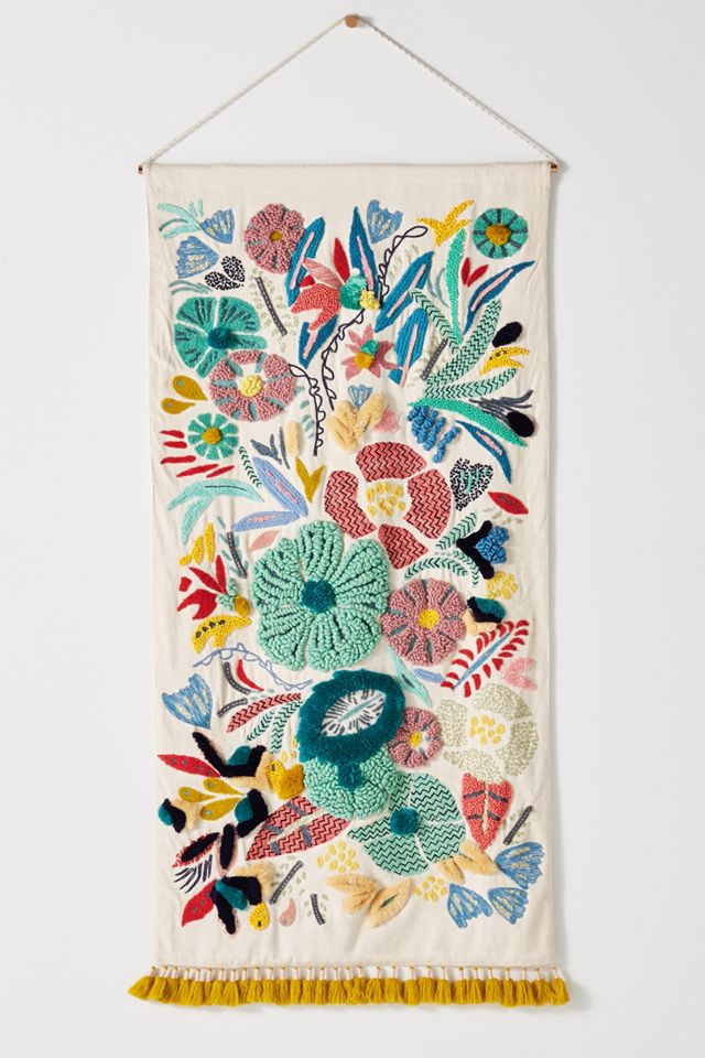 Embroidered Cleo Wall Hanging #1