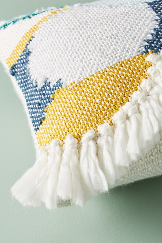 Hello Hydrangea Scalloped Knit Pillow #2