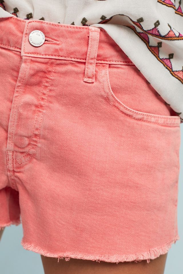 Paige Emmitt High-Rise Cutoff Denim Shorts #1