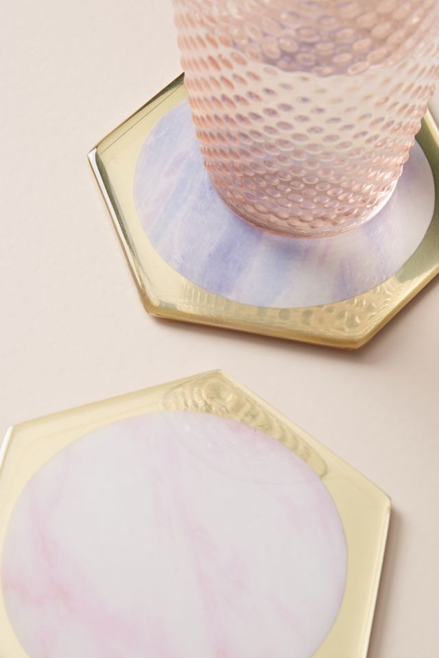 Marble Inlay Coaster #1