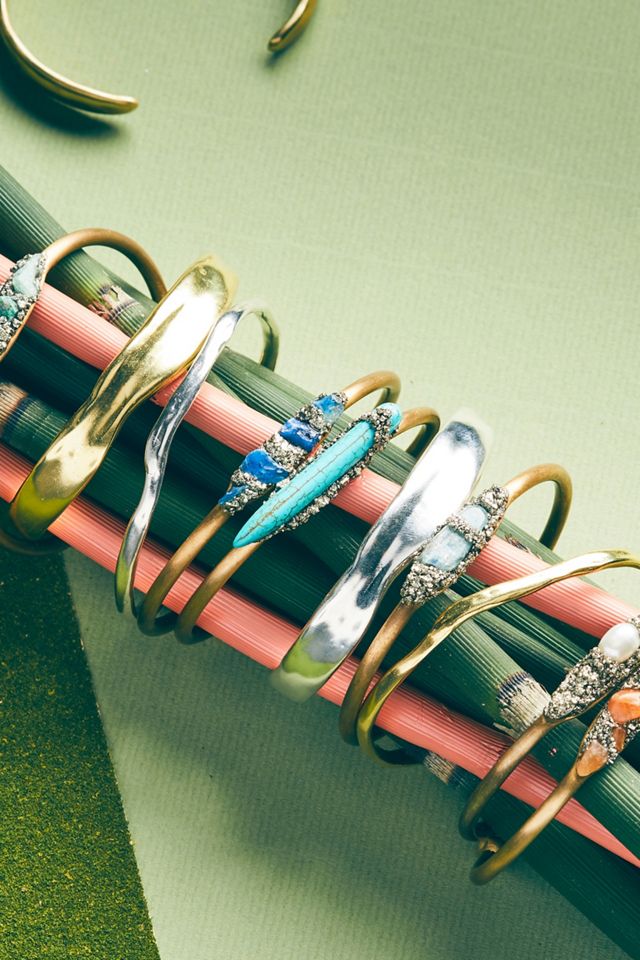 Salvaged Stone Cuff Bracelet #4