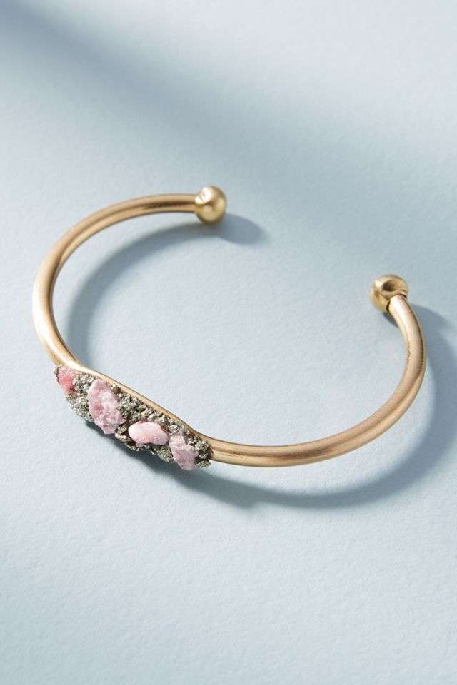 Salvaged Stone Cuff Bracelet #1