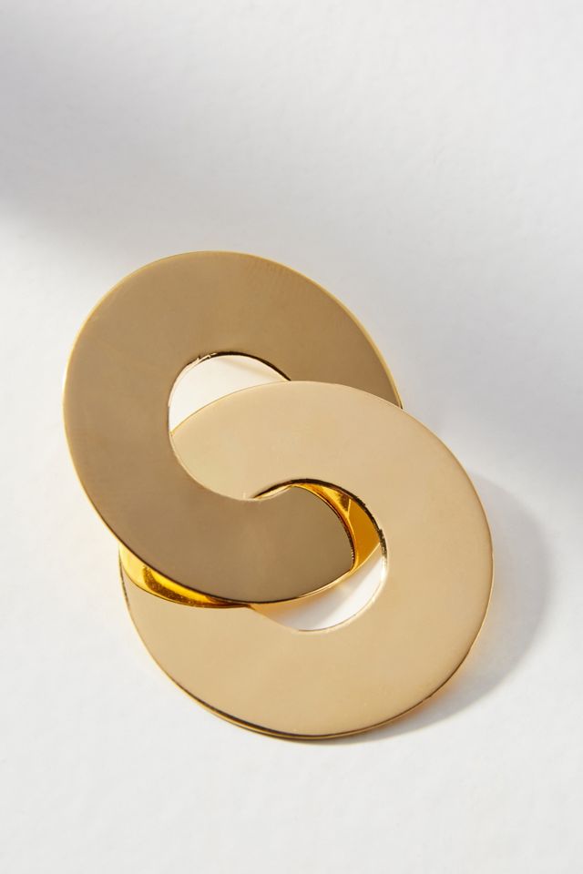Aga Hooped Post Earrings #1